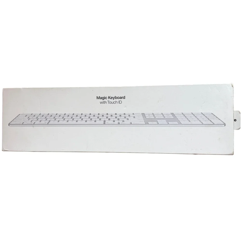 Apple Magic Keyboard Touch ID‎ and Numeric Keypad Silver White A2520 EMPTY BOX